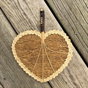 Boho rattan leaf